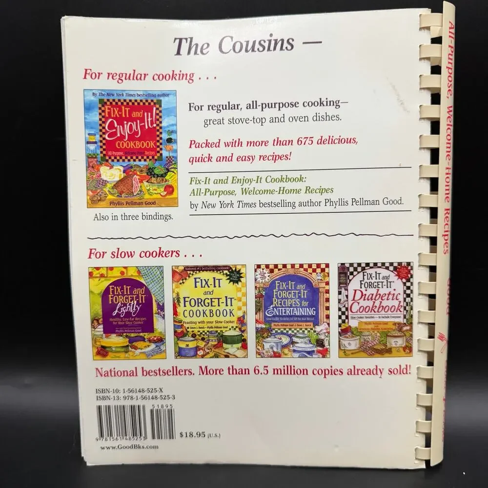 Fix-It and Enjoy-It! Cookbook All-Purpose Home Recipes Phyllis Pellman Good